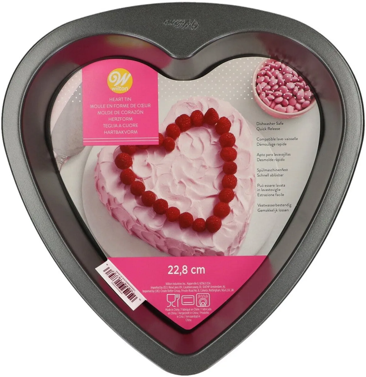 Bakvorm - Hart - 22cm - Cakevorm van Wilton in Grijs – productfoto