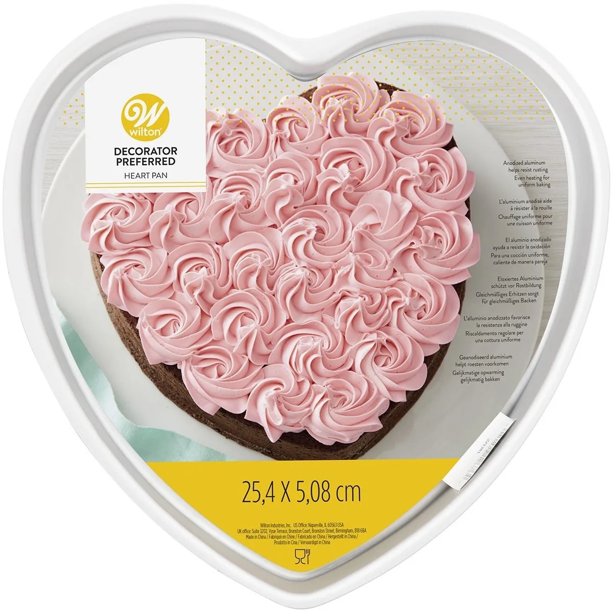 Bakvorm - Hart - Ø25 x 5cm - Cakevorm by Wilton in Silver – product photo