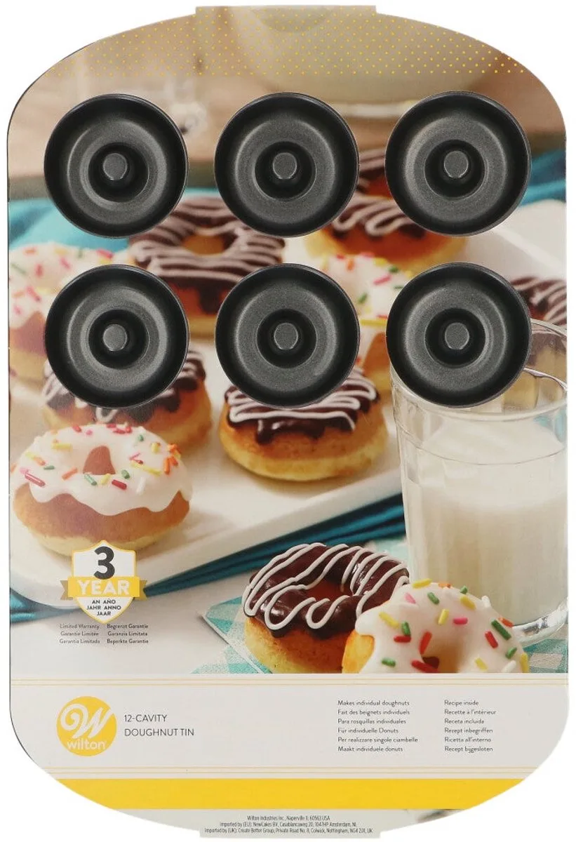 Donut Bakvorm - Donutmaker voor 12 Donuts - 35,2 x 23,5 cm by Wilton in Grey – product photo