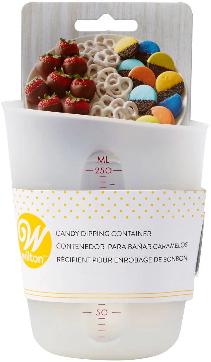 Maatbeker Siliconen - Smeltsnoep - Smeltchocolade - 144 ml fra Wilton i Blank – produktbillede