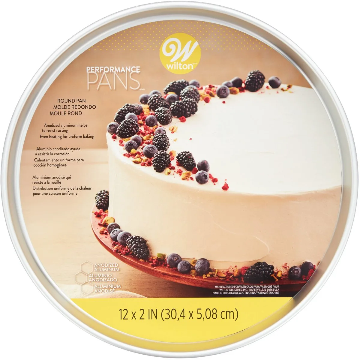 Performance Pans Ronde Bakvorm Ø30cm de Wilton en Argent – photo produit