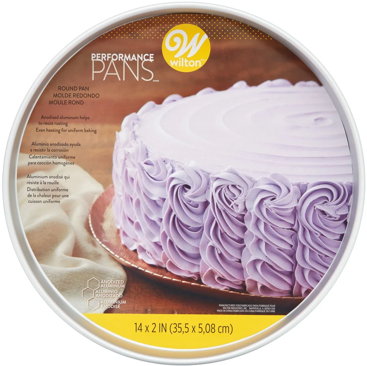 Performance Pans Ronde Bakvorm Ø35cm von Wilton in Silber – Produktfoto
