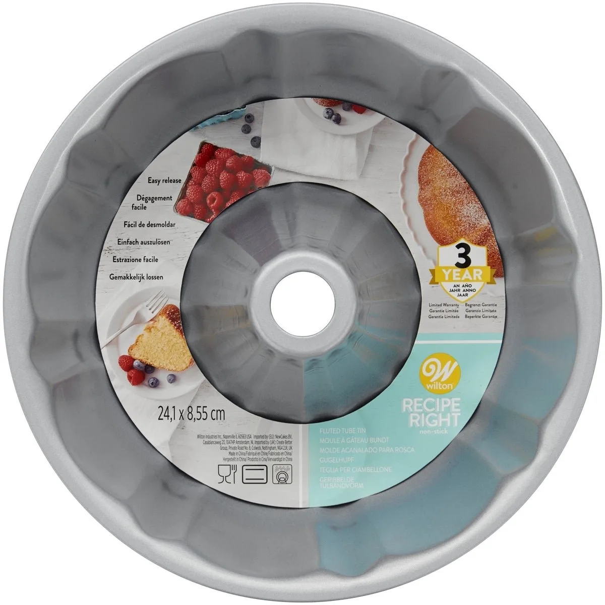 Recipe Right® Tulband Bakvorm - 24cm by Wilton in Grey – product photo