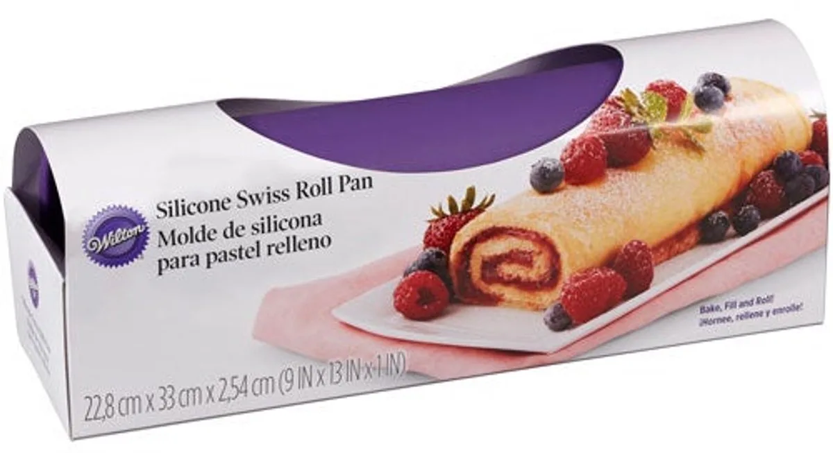 Siliconen Bakvorm - Swiss Roll - 22. 8x33cm van Wilton in Paars – productfoto