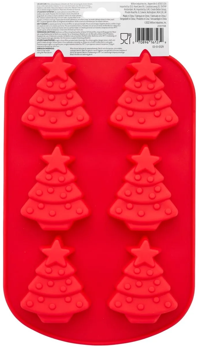 Siliconen Mal Kerst - DIY Bakvorm von Wilton in Kerstboom – Produktfoto