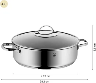 Braadpan - Ø 28 cm - RVS fra WMF i Sølv – produktbillede 5 af 5