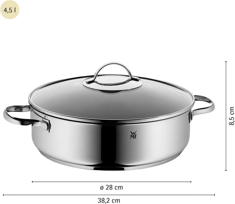 Braadpan - Ø 28 cm - RVS fra WMF i Sølv – produktbillede 5 af 5