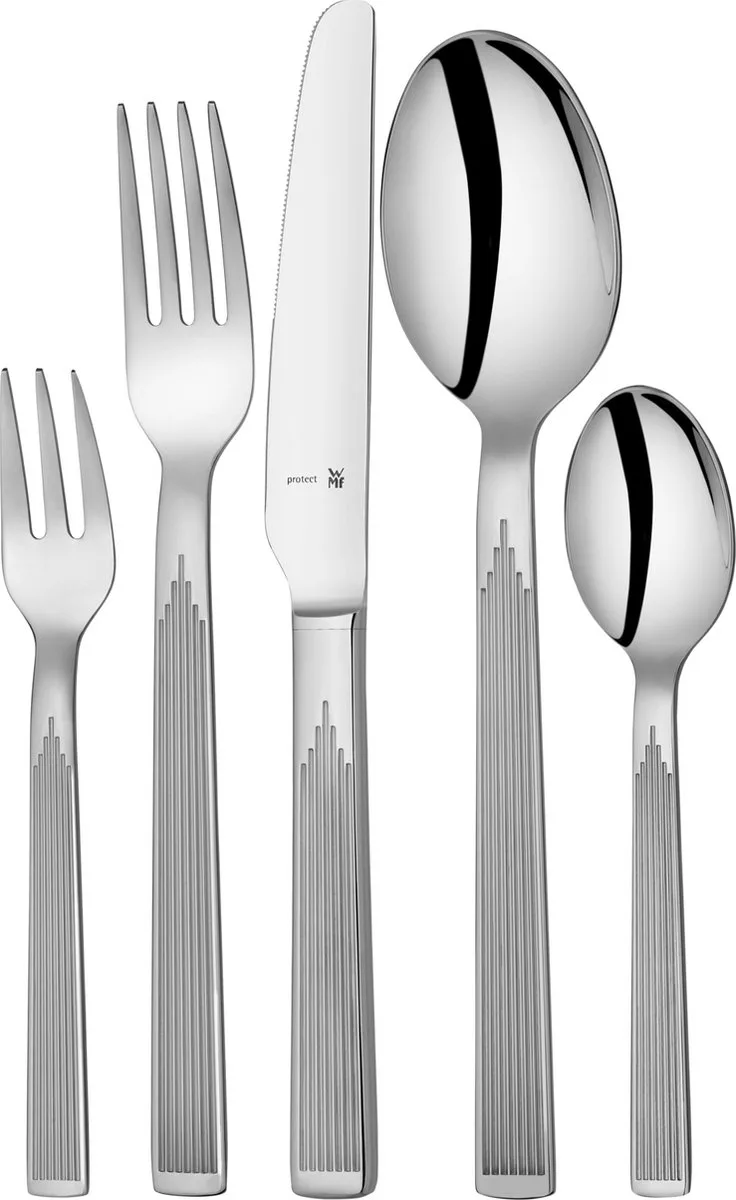 De WMF Art Deco Bestekset 6 persoons 30 delig by WMF in Roestvrijstaal – product photo