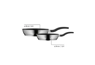 Devil Koekenpannenset - Ø 24 + 28 cm von WMF in Silber, Schwarz – Produktfoto 5 von 5