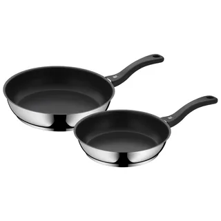 Devil Koekenpannenset - Ø 24 + 28 cm von WMF in Silber, Schwarz – Produktfoto 1 von 5