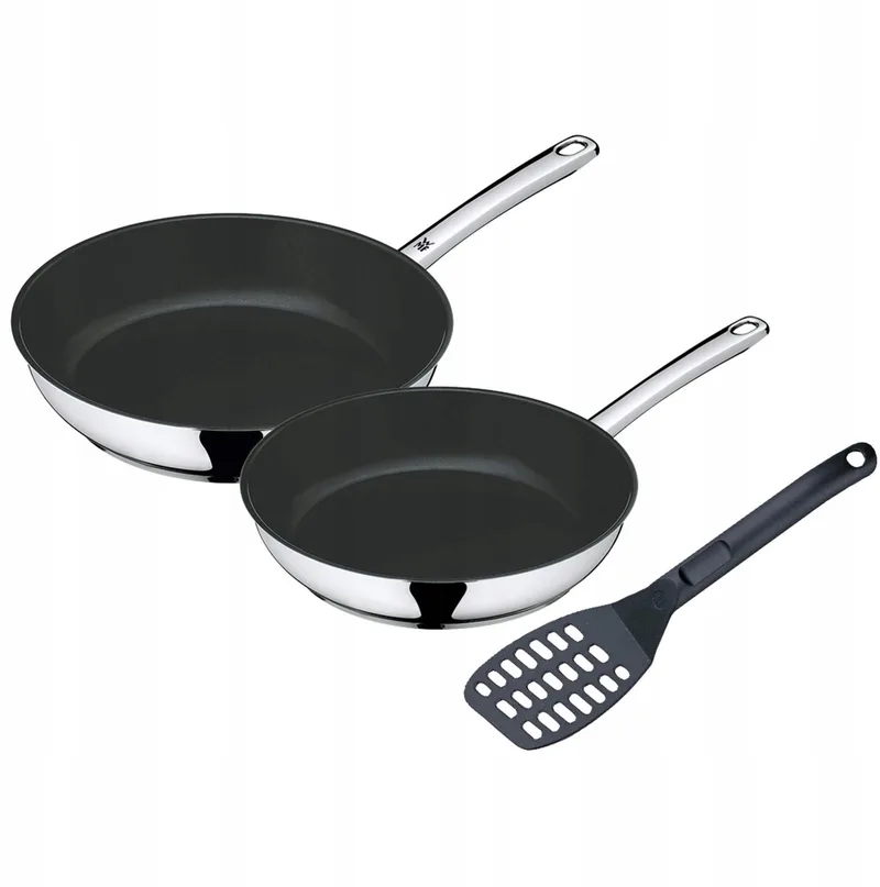 Devil Pannenset 3-delig (24/28 cm) met Spatel - RVS by WMF in Silver – product photo