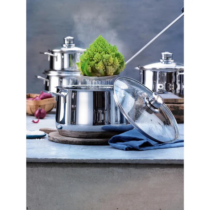 Diadem Plus Kookpan Hoog - Ø 16 cm - RVS by WMF in Silver – product photo