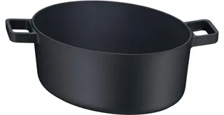 Flavour - Braadpan - Ovaal - 33 x 26 cm - Inductie - RVS - Geschikt voor Oven van WMF in Zwart – productfoto 2 van 5