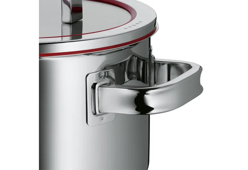 Function4 - Kookpan Laag - Ø 16 cm - RVS - Met Deksel - Geschikt voor Inductie de WMF en Argent – photo produit 4 sur 5