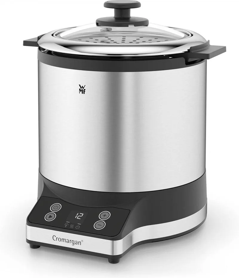 Keukenmini - Rijstkoker met to-go lunchbox von WMF in Stainless steel – Produktfoto