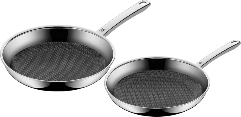 Koekenpannenset Profi Resist - Non Stick 2-Delig ø 24 & 28 cm - geschikt voor alle warmtebronnen - standaard anti-aanbaklaag de WMF en Argent – photo produit
