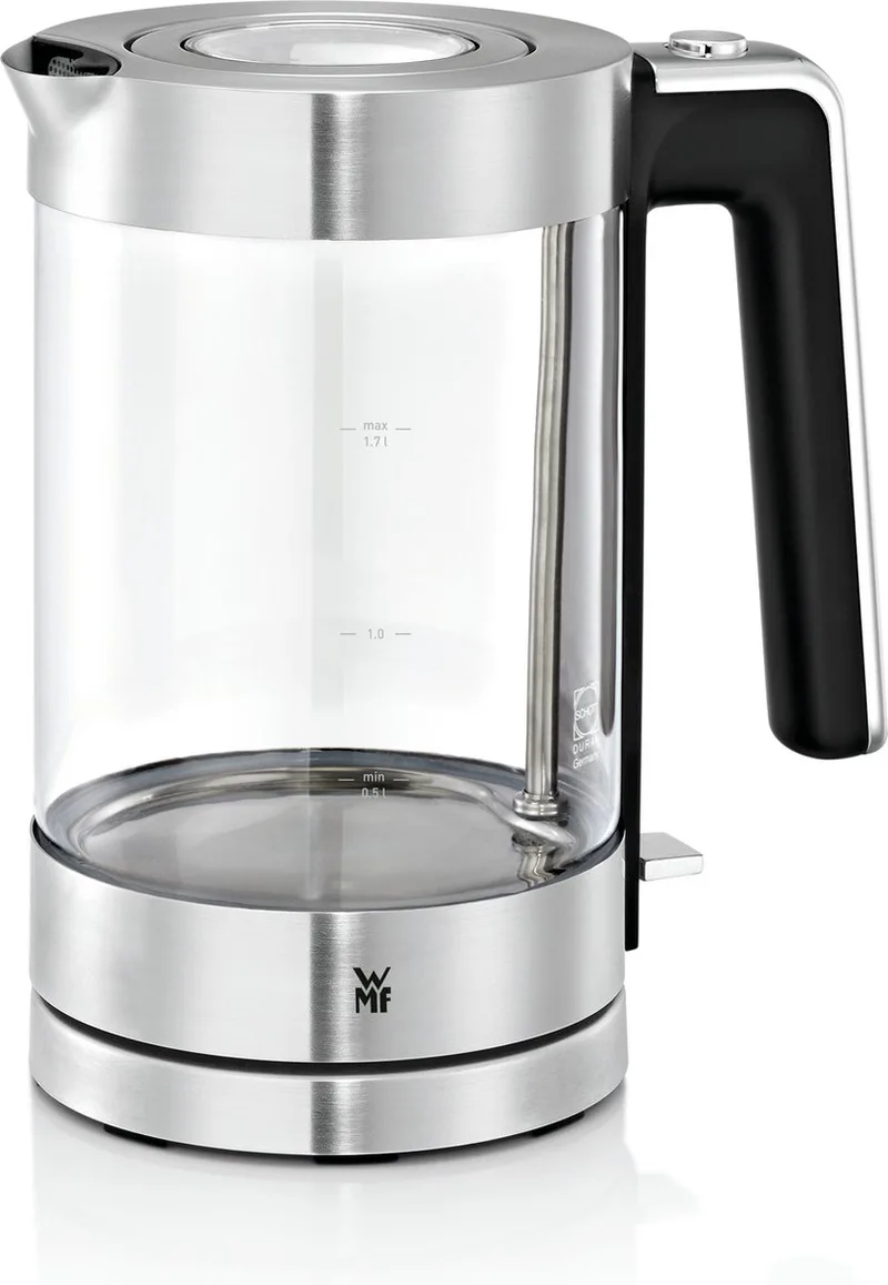 Lono - Waterkoker - 1.7L - Dubbelwandig - RVS - 2400W by WMF in Chrome, Transparent – product photo