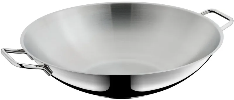 Macao Wok 36 cm met Glazen Deksel - Inductie by WMF in Roestvrijstaal – product photo 4 of 5