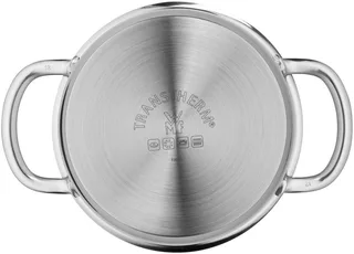 Mini - Kookpan Laag - Ø12 cm - 0,7L - RVS - Compact - Geschikt voor alle warmtebronnen by WMF in Silver – product photo 5 of 5