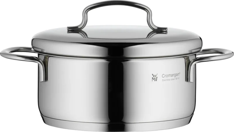 Mini - Kookpan Laag - Ø14 cm - RVS - Compact - Geschikt voor alle warmtebronnen by WMF in Silver – product photo