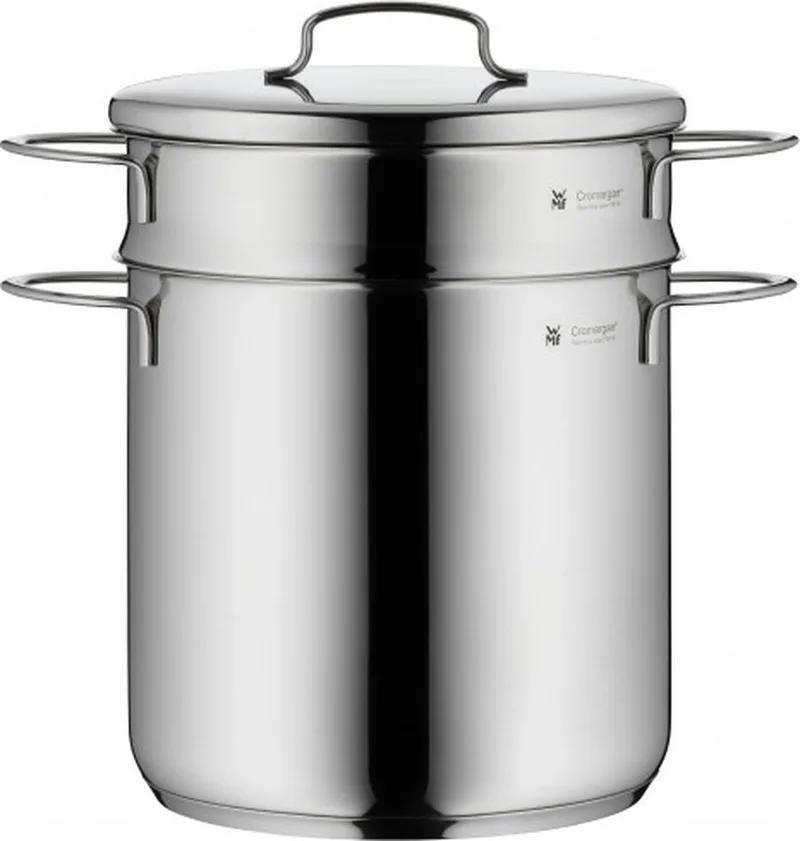 Mini - Pastapan - Ø18 cm - RVS - Compact - Geschikt voor alle warmtebronnen by WMF in Silver – product photo