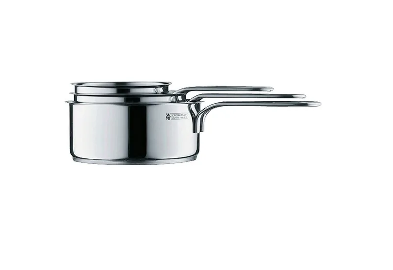 Mini - Steelpan - Ø14 cm - 0,9L - RVS - Compact - Geschikt voor alle warmtebronnen by WMF in Silver – product photo 2 of 5