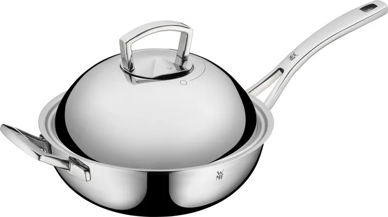 Multiply - Wokpan - Ø 28 cm - RVS - Met Deksel - Inductie - Duurzaam fra WMF i Sølv – produktbillede