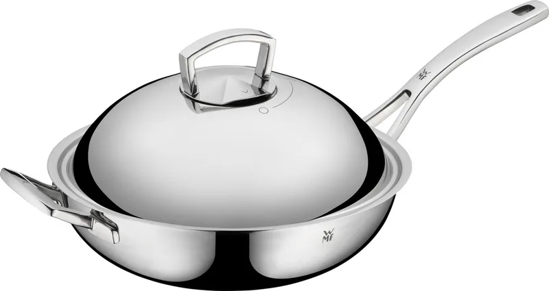 Multiply - Wokpan - Ø 32 cm - RVS - Met Deksel - Geschikt voor Inductie by WMF in Silver – product photo
