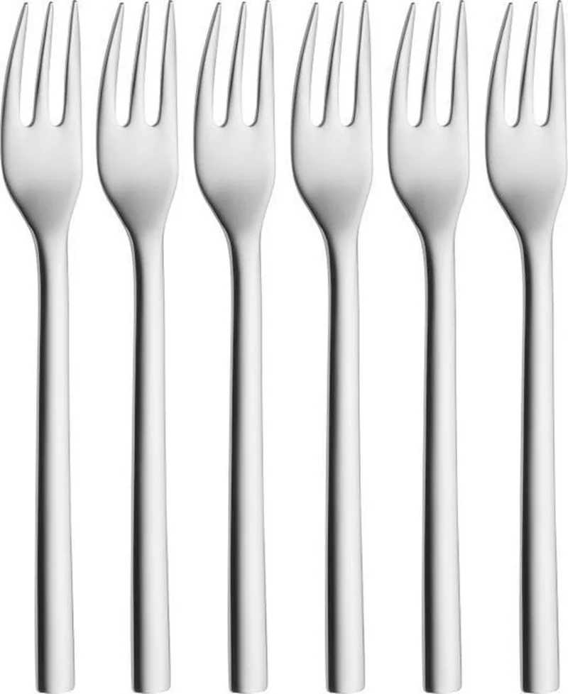 Nuova - Taartvorkjes - 6 stuks - RVS - Elegant Design - Vaatwasserbestendig by WMF in Grey – product photo 1 of 5