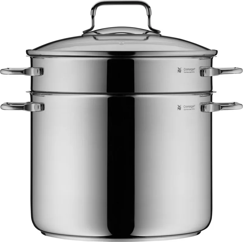 Pastapan - Ø24 cm - RVS - Geschikt voor alle warmtebronnen - Inclusief inzet by WMF in Silver – product photo