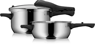 Perfect One Snelkookpannen set 4,5L en 3L 07.9145.9990 by WMF in Roestvrijstaal – product photo 1 of 5