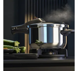 Perfect Snelkookpan Inductie 6,5L + 3L - Cromargan 18/10 fra WMF i Roestvrij staal – produktbillede 2 af 5