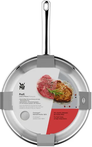 Profi - Koekenpan - Ø 20 cm - RVS - Inductie - Robuust van WMF in Zilver – productfoto 4 van 4