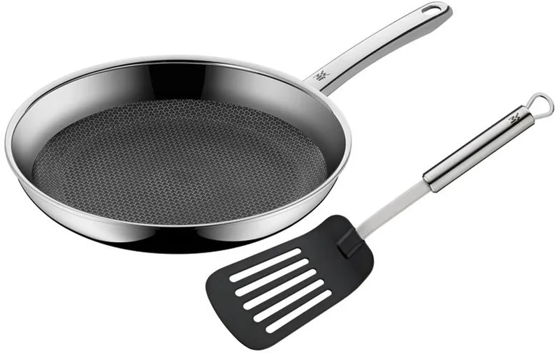 Profi Resist - Koekenpan - Ø 28 cm - RVS - Inclusief Profi Plus Spatel - Geschikt voor Inductie från WMF i Silver – produktbild 1 av 5