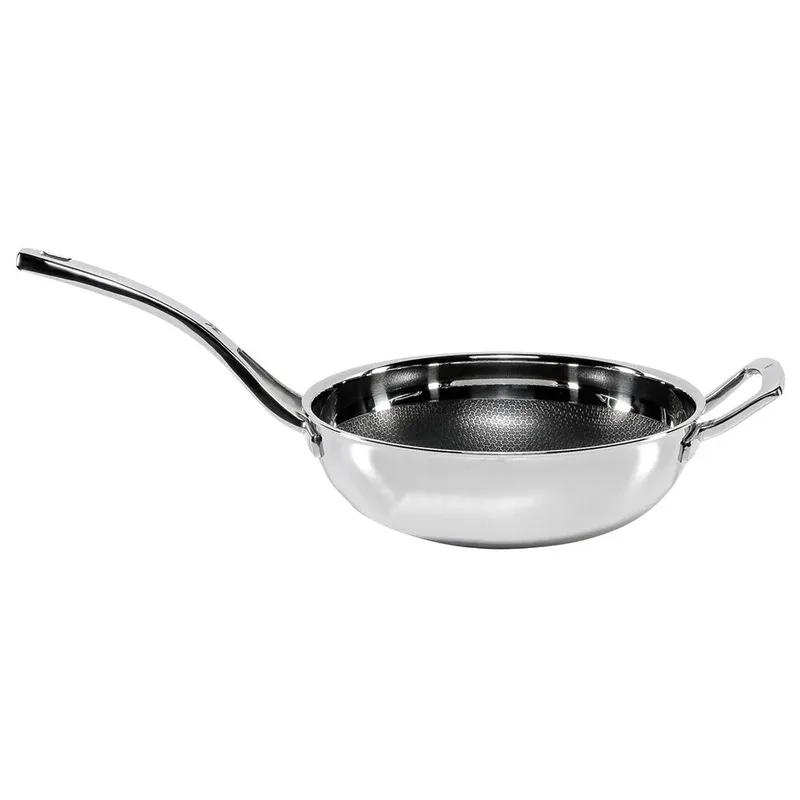Profi Resist - Wokpan - Ø 28 cm - RVS - Geschikt voor Inductie - Anti-aanbaklaag by WMF in Silver – product photo 3 of 3