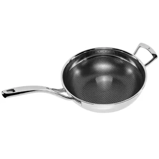 Profi Resist - Wokpan - Ø 28 cm - RVS - Geschikt voor Inductie - Anti-aanbaklaag by WMF in Silver – product photo 2 of 3