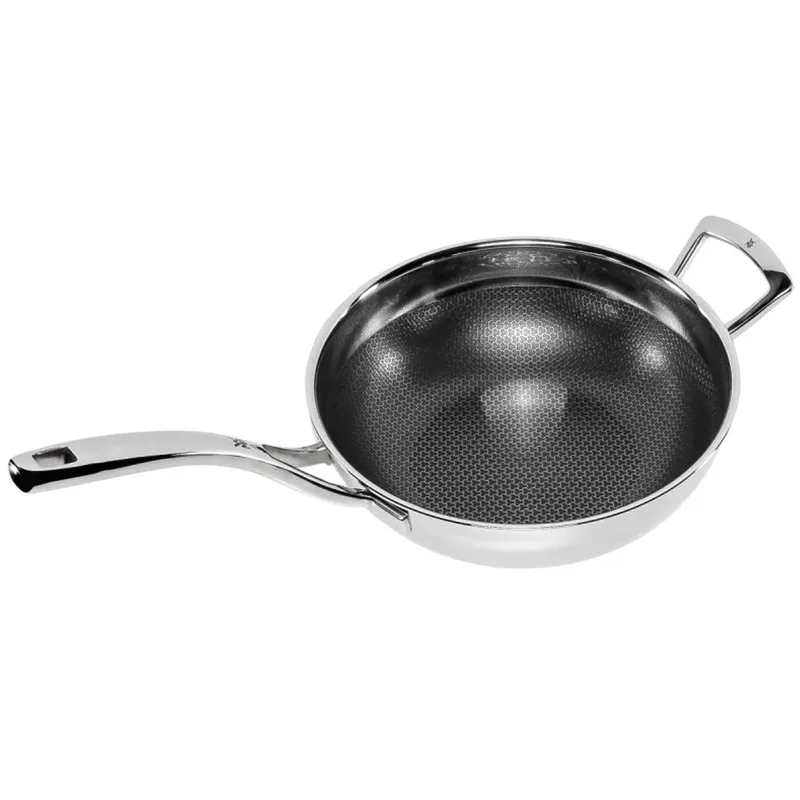 Profi Resist - Wokpan - Ø 28 cm - RVS - Geschikt voor Inductie - Anti-aanbaklaag by WMF in Silver – product photo 2 of 3