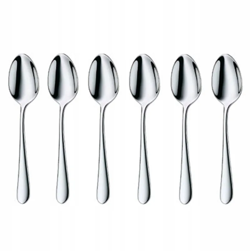 Signum Theelepels 13,6 cm - 6 Stuks - Cromargan Roestvrij Staal by WMF in Silver – product photo