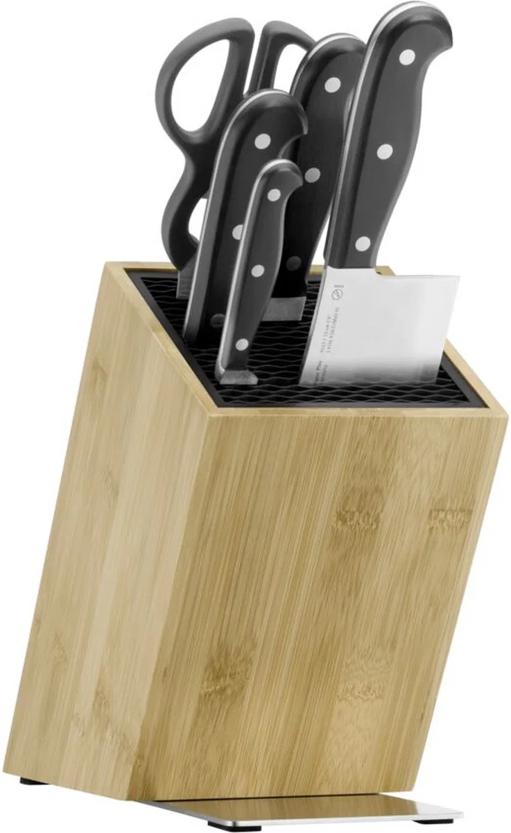 Spitzenklasse Plus Messenset - 6-delig - Incl. messenblok en schaar - Aziatisch by WMF in Black – product photo