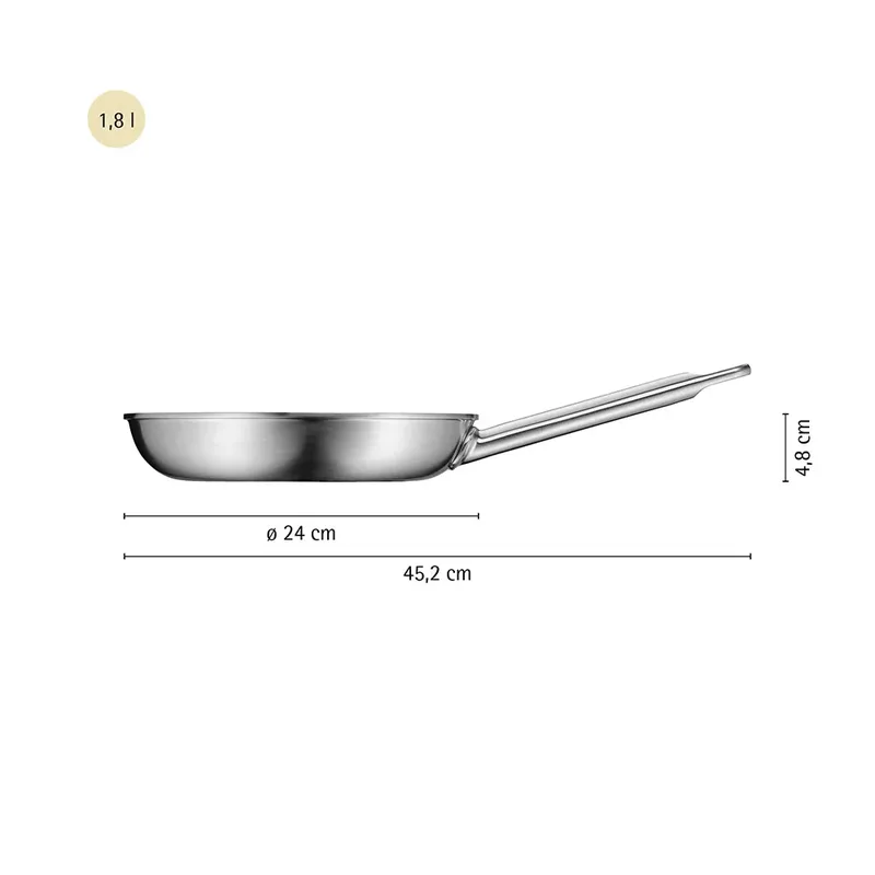 Ultimate Profi Resist - Koekenpan - Ø24 cm - Keramisch - PFAS-vrij - Geschikt voor Inductie by WMF in Roestvrijstaal – product photo 3 of 6