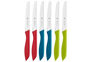 VESPERMESSERSET 6TLG. Bunt Messenset by WMF in Red – product photo 2 of 2