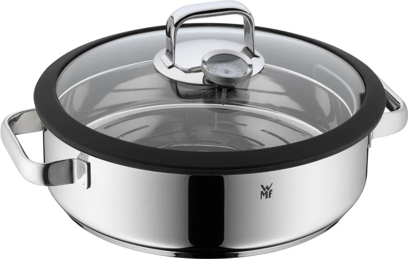 Vitalis - Stoom- en Braadpan - Ø 28 cm - Met Deksel - Geschikt voor Inductie von WMF in Rvs – Produktfoto
