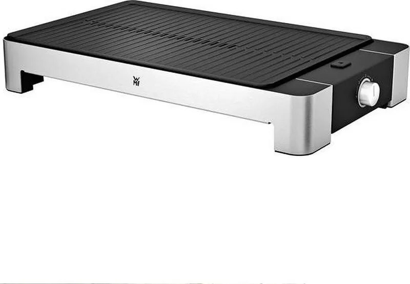 WMF 0415330011 Tafelgrill Uitvoering (BBQ): Elektrisch Met handmatige temperatuursinstelling Zilver, Zwart by WMF in Black, Rvs – product photo