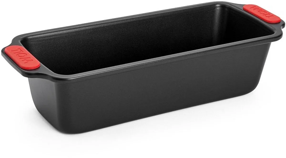 Bakeware 28 cm cakevorm, met hittebestendige siliconen handgrepen tot 230 °C, PFAS-vrij, tweelaagse antiaanbaklaag, gealuminiseerd staal, zwart de Woll en Rouge – photo produit