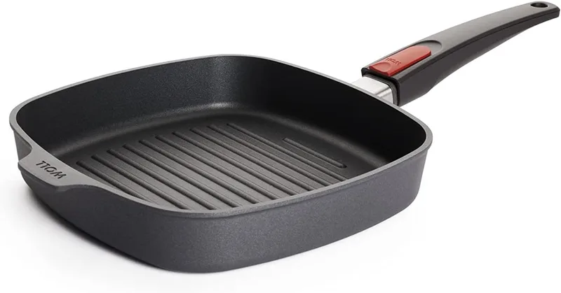 Diamond Lite Grillpan 24x24 cm - Anti-aanbak & Ovenbestendig by Woll in Anthracite – product photo