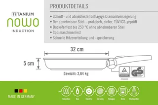 Koekenpan, 32cm by Woll in Grey – product photo 4 of 5
