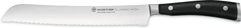 Classic Ikon - Broodmes - 20cm - RVS by Wüsthof in Zwart – rvs – product photo