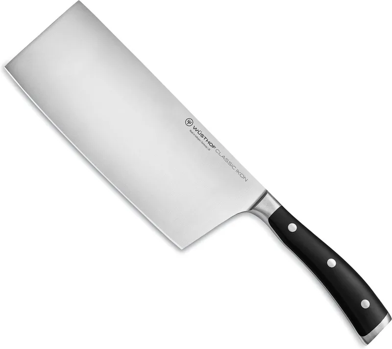Classic Ikon Chinees Koksmes - 18cm van Wüsthof in Zwart – productfoto