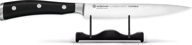 Classic Ikon Fileermes - 16 cm - Gesmeed Roestvrij Staal - Flexibel Lemmet voor Precies Fileren van Vis, Vlees en Fruit - Ergonomisch Geklonken Handvat voor Comfortabel Gebruik​ by Wüsthof in Black – product photo