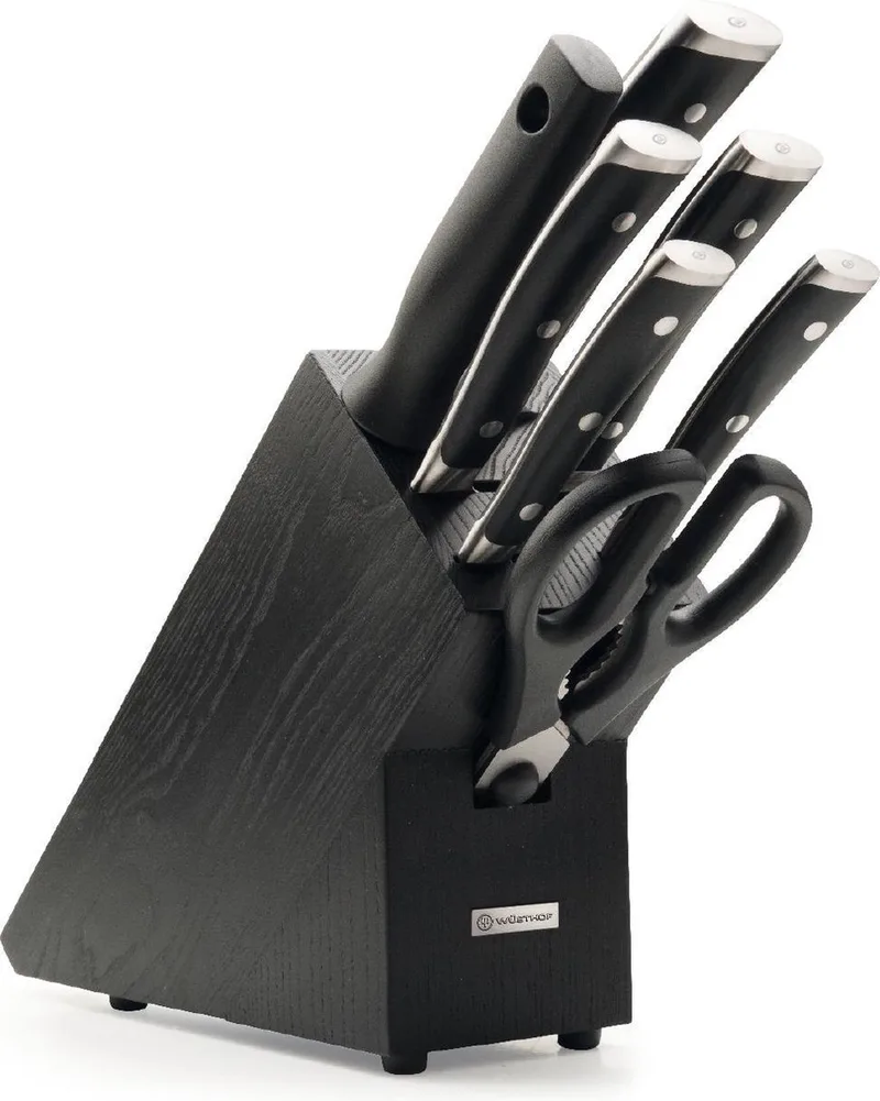 Classic Ikon - Messenblok met 7 artikelen - RVS by Wüsthof in Black – product photo